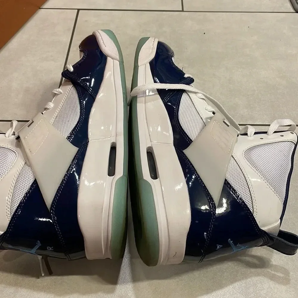 Jordan nike mens flight 45 high concord basketball shoes